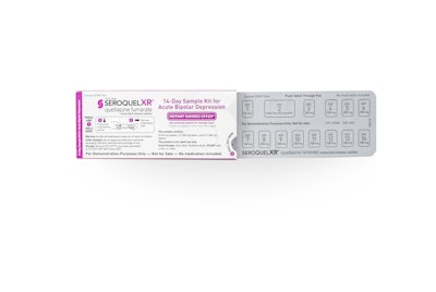 • 2014 HCPC Compliance Package of the Year: Astra Zeneca SEROQUEL XR® 14-Day Sample Kit for Acute Bipolar Depression from MWV.