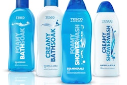 Tesco’s health and beauty essentials range conveys value, and the design solution/decorative effects are unisex where it makes sense. Source: lovelypackage.com