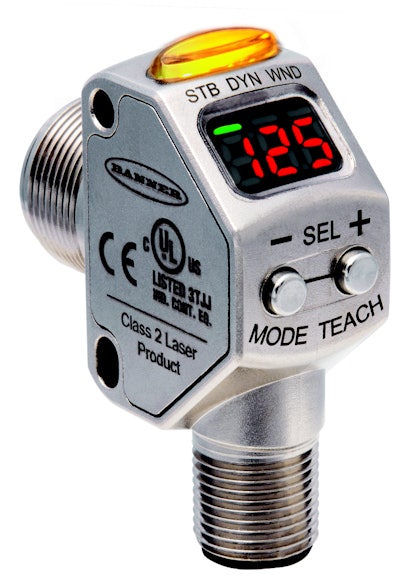 Banner Engineering’s Q3X laser contrast sensor