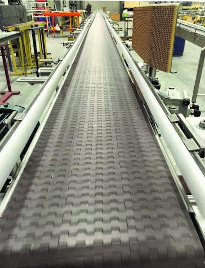 Workhorse 77-ft. long conveyor for tubs