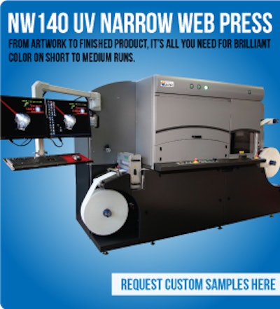 UV digital narrow web press