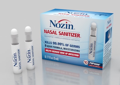 Global Life Technologies and James Alexander bring Nozin nasal sanitizer to market to reduce the risk of the spread of infection