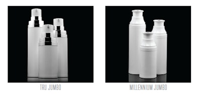 Tru Jumbo and Millennium Jumbo airless bottles