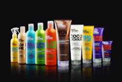Striking color range for new hair care line.