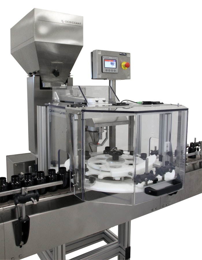 BellatRx Desiccant inserting machine From BellatRx Packaging World