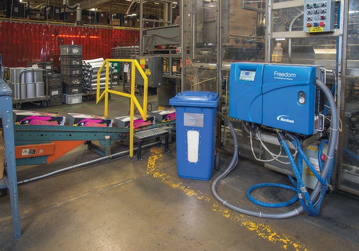 COMPACT & USER-FRIENDLY. The Freedom hot melt system requires minimal floor space and is easy to program and maintain.