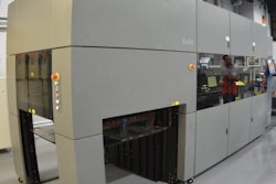 CARTONS DONE DIGITALLY. Boutwell Owens is among the first in the U.S. to install this fully digital carton creasing and cutting system.