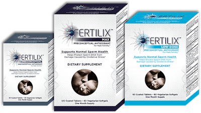 CellOxess launched Fertilix dietary supplements in early 2015 in reverse tuck end-style cartons from Rondo-Pak.