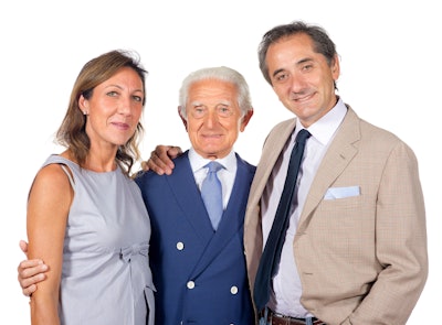 Mario Cavanna with Riccardo and Alessandra
