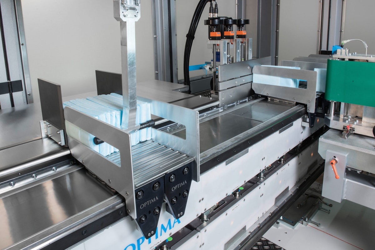 Optima Packaging Group Stacker From Optima Machinery Corp