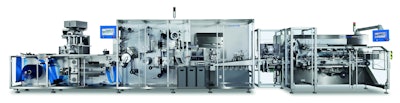 Blister packaging line with anti-counterfeit solution
