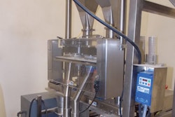 Honeyville uses a dual drop volumetric cup filler with staging gate to fill two containers at a time.