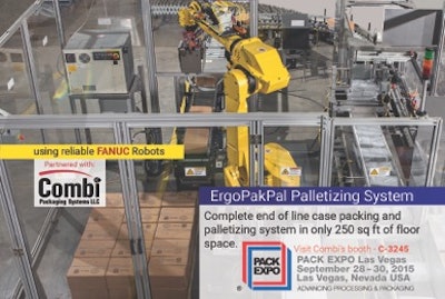 Robotic end-of-line case packer