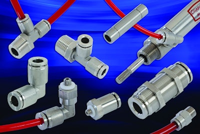 Stainless steel push-quick fittings