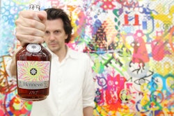 Artist Ryan McGinness designed the graphics for the new Hennessy V.S Limited Edition cognac bottle.
