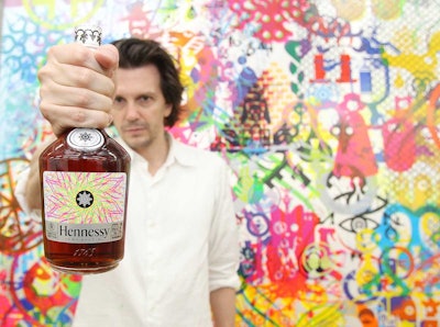 Artist Ryan McGinness designed the graphics for the new Hennessy V.S Limited Edition cognac bottle.
