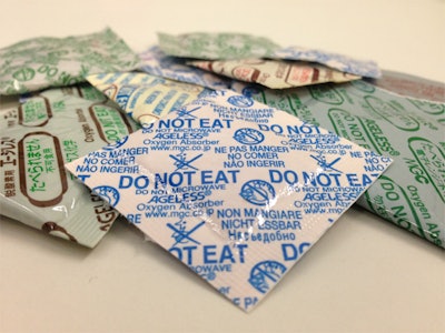 Oxygen absorber from Mitsubishi extends shelf life and can be incorporated into sheet, bottles, blisters and film layers.