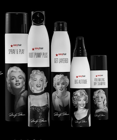 Marilyn Monroe adds vintage glam to Sexy Hair products | Packaging World Marilyn Monroe adds vintage glam to Sexy Hair products | Packaging World