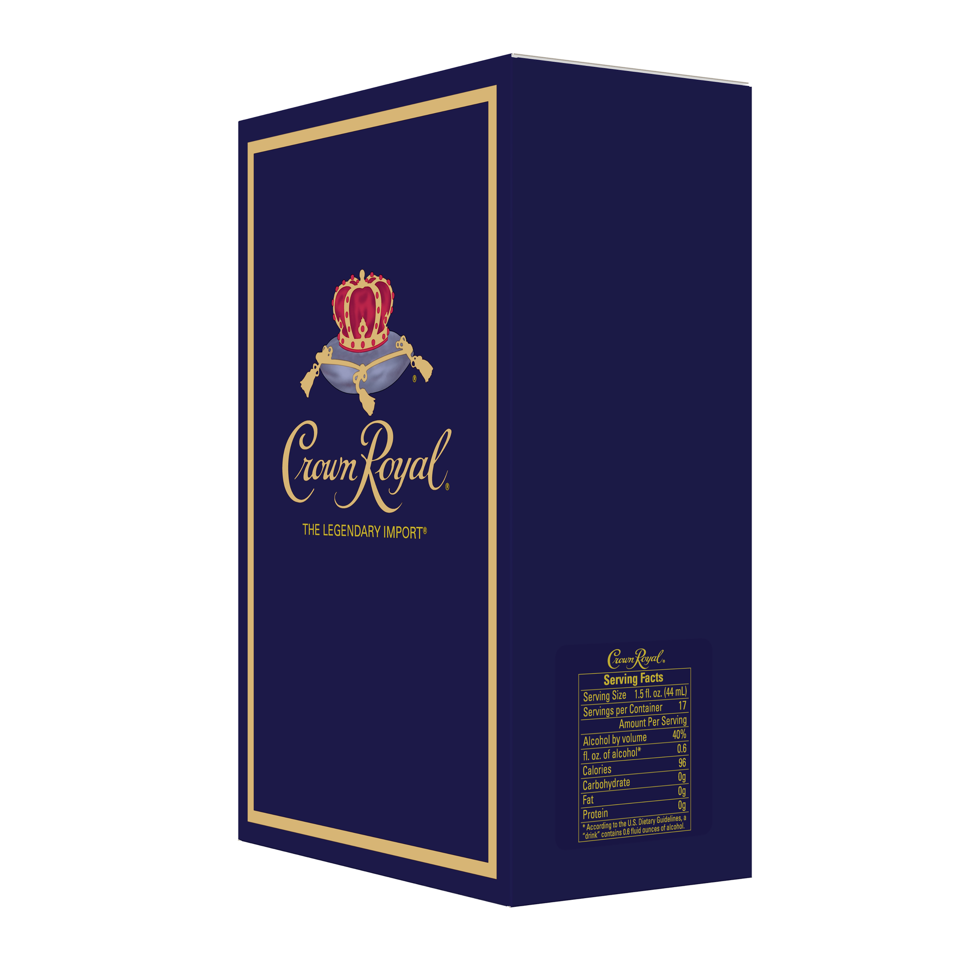 Pw 147359 Image Crown Royal With Serving Facts Label
