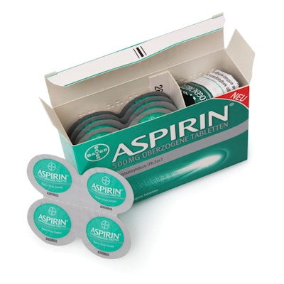 The award-winning new package for Bayer Aspirin was designed by Bayer Health Care’s Guido Schmitz, who heads up packaging and technology innovation out of his U.S. office.