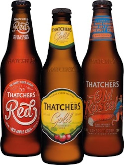 Thatchers goes with fridge-friendly glass.
