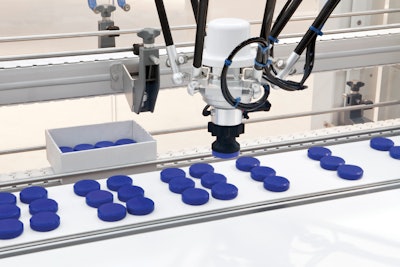MotoPick synchronizes multiple robots to pick fast-moving product.