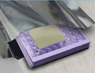 A low-profile desiccant manages moisture when packaging space is limited.