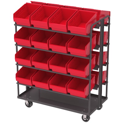Dual-sided picking/stocking carts have a 1,000-lb weight capacity.