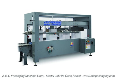 Case sealer for midrange speed lines