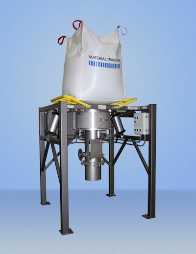 Low headroom bag discharger