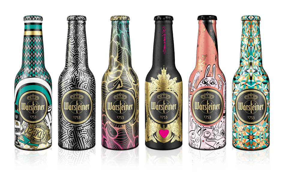 Contemporary art on award-winning bottles.