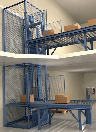 Package handling lift model