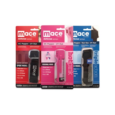 Mace® personal defense pepper spray.