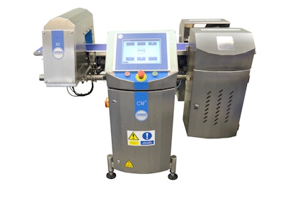 Combined checkweigher and metal detection