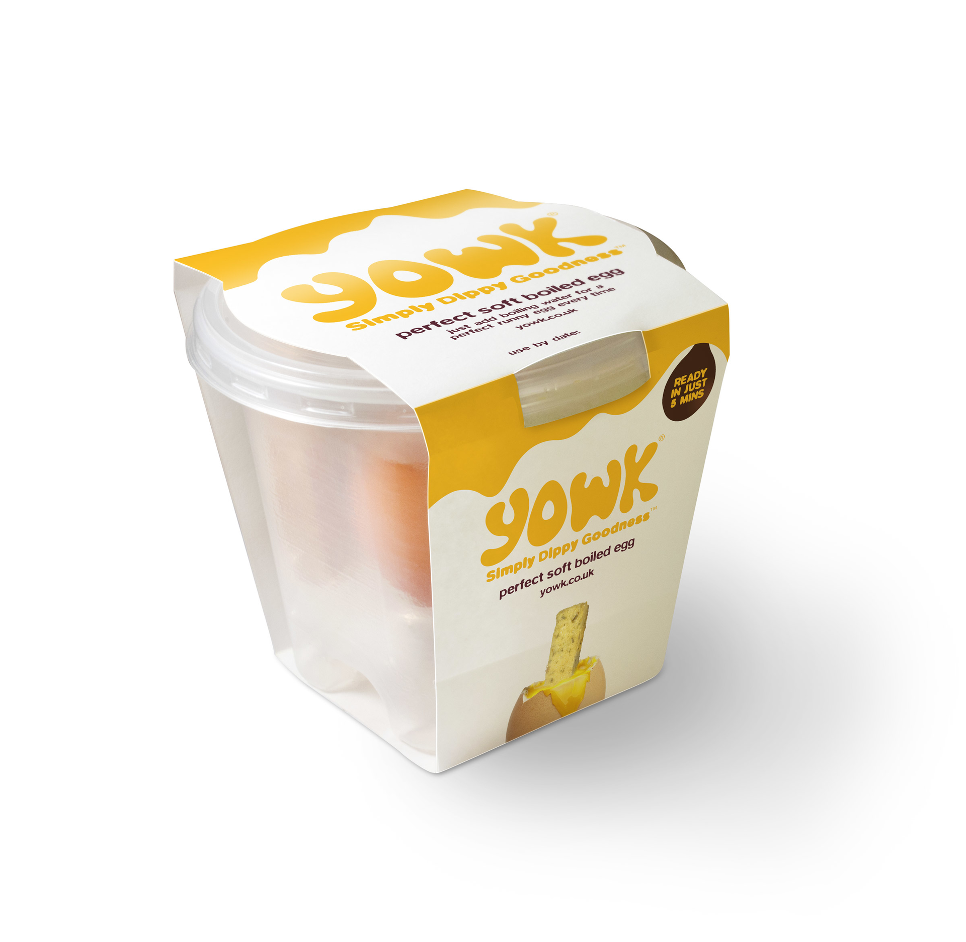 Convenience packaging brings consumers a soft-boiled egg in five minutes.