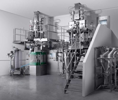 Pfizer’s PCCM manufacturing prototype includes GEA’s ConsiGma continuous high-shear granulation and drying system, which is currently installed at Pfizer Labs in Groton, Conn.