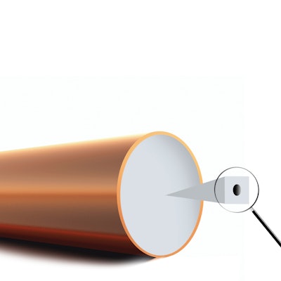New Molex tubing line features internal diameters smaller than 1 micron.