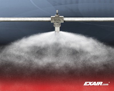 Atomizing Spray Nozzle Provides 360 Degree Coverage