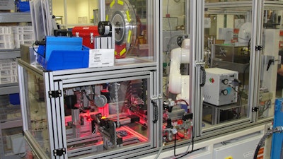 Automated labeling procedures increase capacity and improve repeatability during application of the label.