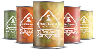 The new TruVue plastic retort can from Sonoco allows consumers to see the product inside, addressing their need for product transparency and freshness.