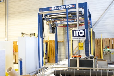 Gresvig's use of this stretch wrap machine led to the firm's installation of a fully automated warehouse management system.