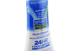 New dual pour-spout dispenser with tapered bottle earns NACD award.