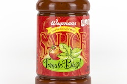 Award-winning hot fill PET container for Wegmans pasta sauce.