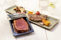 Sealpac’s TraySkin transparent barrier skin film seals the product directly in the tray.