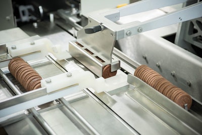 Biscuit on edge packaging system