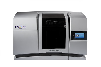 Rize One designed to eliminate the need for post-processing, reduce turnaround time on parts and prototypes, and cut user costs.
