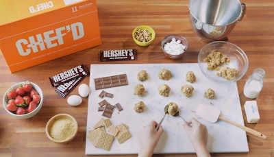 Chef’d has partnered with Hershey to add Hershey's iconic desserts to its growing meal kit offerings.