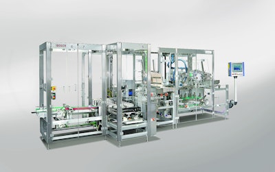 Unilever operates three Elematic 2000 case packers in its Knorr plant to load products into trays, cases, or retail-ready packs.