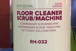 Featured at Labelexpo, this container's label is bio-based.