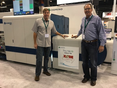 Pw 185115 Xode Purchases Domino N610i Digital Uv Inkjet Label Press Label Expo 2016